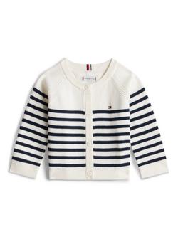Tommy Hilfiger Baby Knitted Striped Cardigan, Multi, Multi