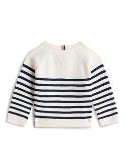 Tommy Hilfiger Baby Knitted Striped Cardigan, Multi - view 2, Multi