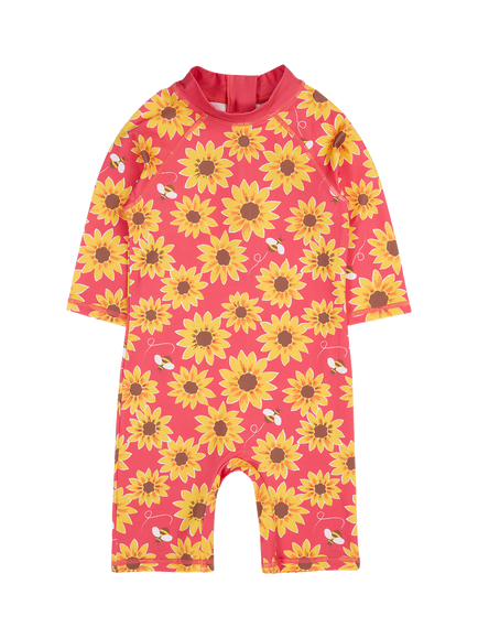 Frugi Baby Little Sun Safe Suit, Multi, Multi