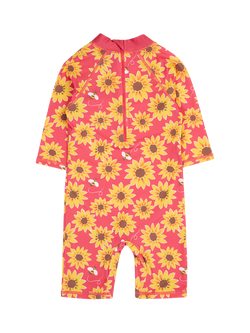 Frugi Baby Little Sun Safe Suit, Multi - view 2, Multi