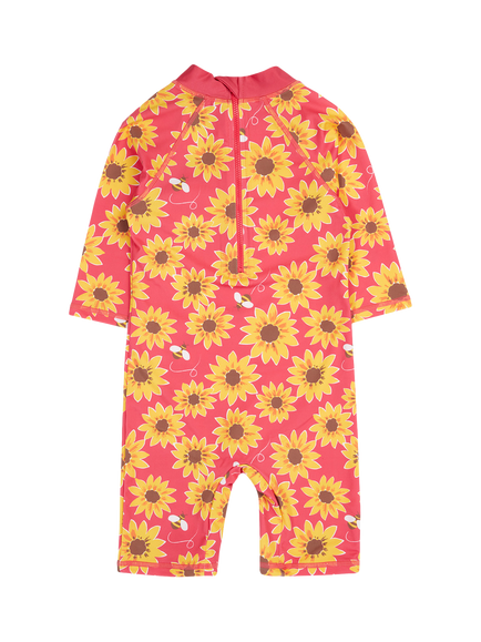 Frugi Baby Little Sun Safe Suit, Multi - view 2, Multi