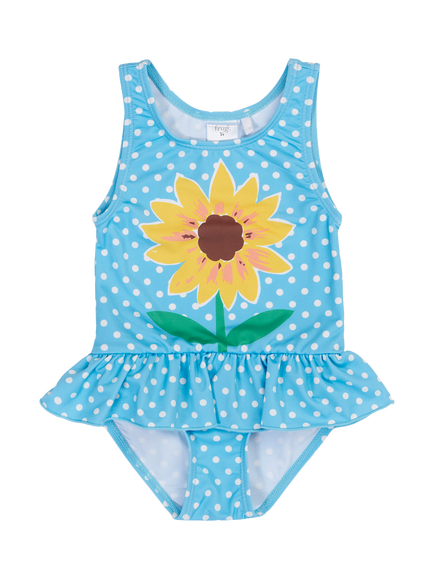 Frugi Baby Little Coral Swimsuit, Multi, Multi