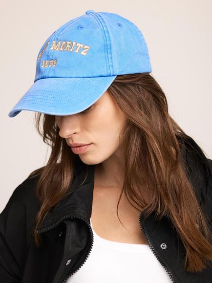 Mint Velvet Saint Moritz Baseball Cap, Blue - view 2, Blue