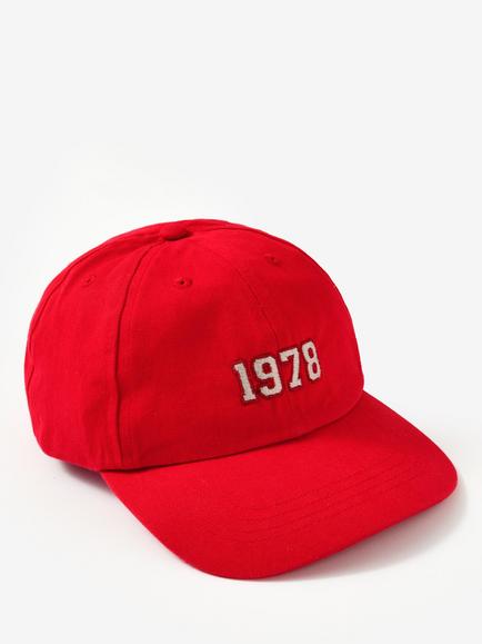 Mint Velvet Embroidered 1978 Baseball Cap, Red, Red