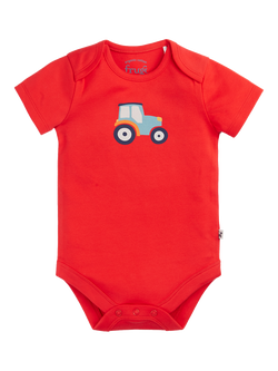 Frugi Baby Cotton Short Sleeve Bodysuit, Pack of 2, On The Farm - view 2, On The Farm