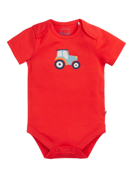 Frugi Baby Cotton Short Sleeve Bodysuit, Pack of 2, On The Farm - view 2, On The Farm