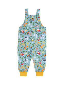 Frugi Baby Parsnip Dungarees, Multi, Multi