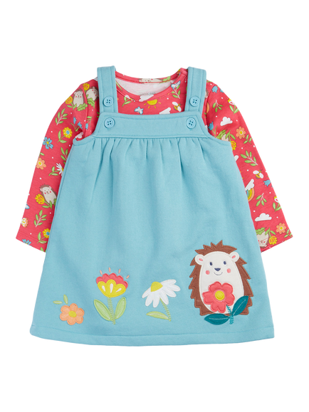 Frugi Baby Pippa Pinafore Outfit, Multi, Multi