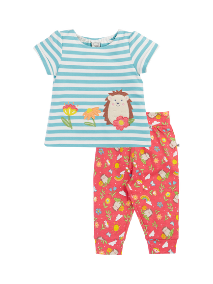 Frugi Baby Wendy Applique Outfit, Multi, Multi