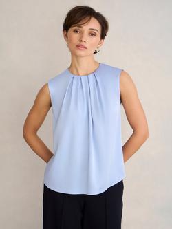 Hobbs Rosanne Lustre Top, Lavender Blue, Lavender Blue