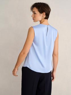 Hobbs Rosanne Lustre Top, Lavender Blue - view 2, Lavender Blue
