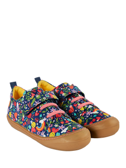 Frugi Kids' Ocean Riptape Low Top Trainers, Multi - view 2, Multi