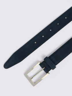Moss Suede Leather Belt - view 2, Ink