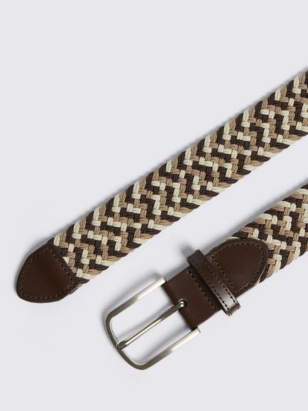 Moss Woven Belt, Multi - view 2, Multicolour
