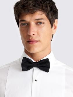 Moss Silk Grenadine Bow Tie - view 2, Black