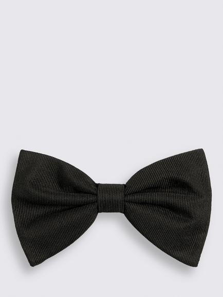 Moss Bottinelli Silk Grosgrain Bow Tie, Black