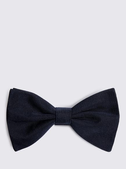 Moss Bottinelli Silk Grosgrain Bow Tie, Navy