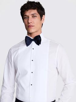 Moss Silk Grosgrain Bow Tie - view 2, Navy