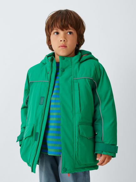 John Lewis Tech Waterproof Parka, Pine/Forest, Pine/ Forest