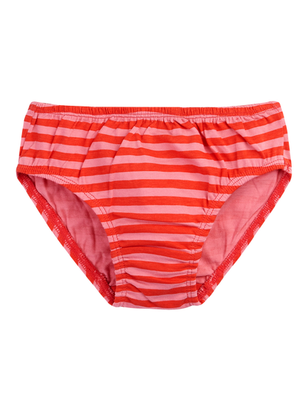 Frugi kids' Polly Printed Briefs, Pack of 3, Bloom - view 2, Bloom