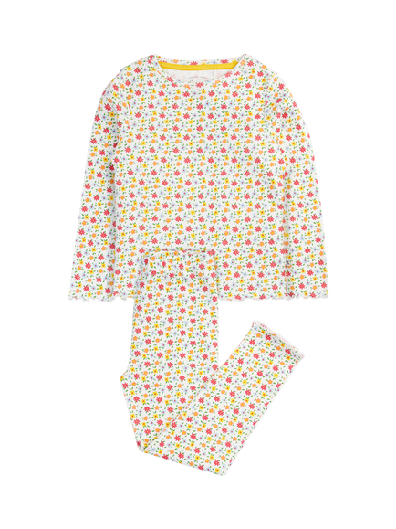 Frugi Kids' Pepper Pointelle Pyjamas, Multi, Multi
