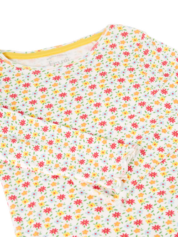 Frugi Kids' Pepper Pointelle Pyjamas, Multi - view 2, Multi