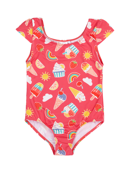 Frugi Kids' Marina Swimsuit, Multi, Multi