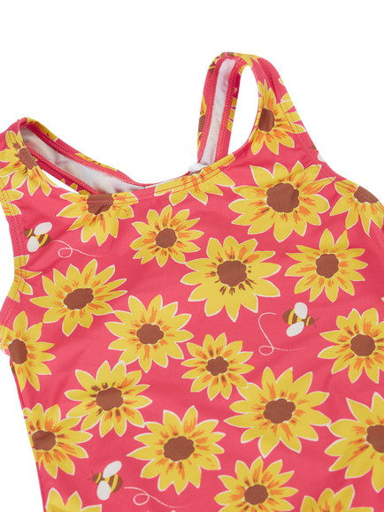 Frugi Kids' Sally Swimsuit, Multi - view 2, Multi
