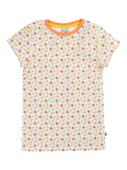 Frugi Kids' Pippa Pointelle T-Shirts, Pack of 2, Multi - view 2, Multi