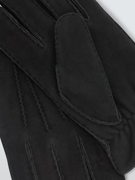 John Lewis Sheepskin Gloves - view 2, Black