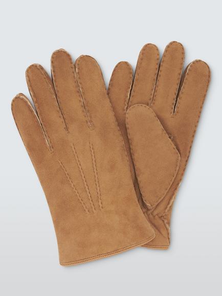 John Lewis Sheepskin Gloves, Tan