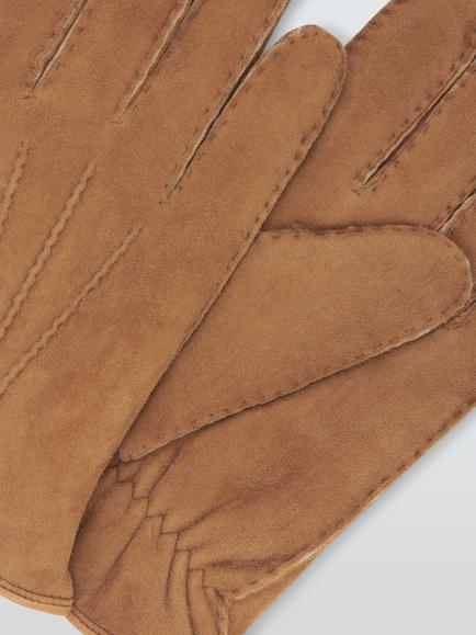 John Lewis Sheepskin Gloves - view 2, Tan
