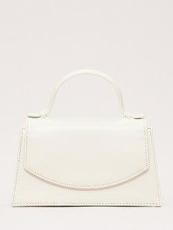 Phase Eight Top Handle Pure Leather Bag, Cream, Cream