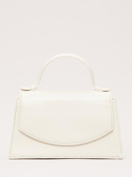 Phase Eight Top Handle Pure Leather Bag, Cream, Cream