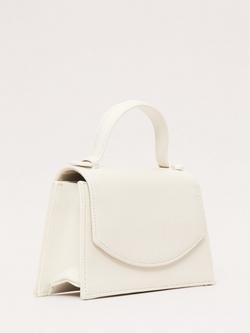 Phase Eight Top Handle Pure Leather Bag, Cream - view 2, Cream