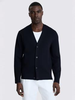 Moss V-Neck Cardigan, Navy, Navy