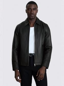 Moss Rich Nappa Leather Jacket, Black