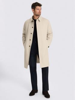 Moss Oversized Cotton Blend Coat, Light Taupe, Light Taupe