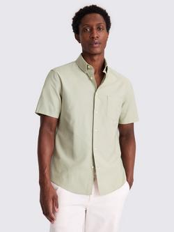 Moss Cotton Regular Fit Oxford Shirt, Sky Blue, Sage