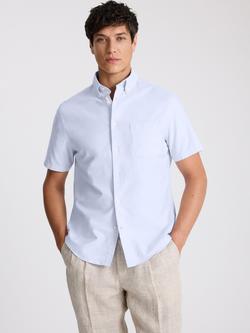 Moss Cotton Regular Fit Oxford Shirt, Sky Blue, Sky Blue