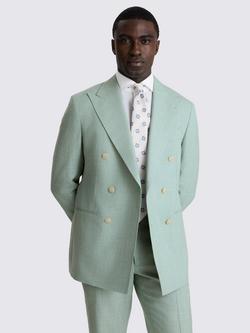 Moss Italian Tailored Fit Wool Blend Suit Jacket, Aqua, Aqua