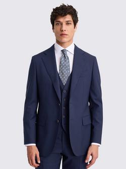 Moss Tailored Fit Italian Wool Suit Jacket, Bright Blue, Bright Blue