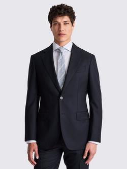 Moss Tailored Fit Italian Wool Suit Jacket, Navy, Navy