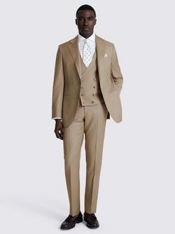 Moss Tailored Fit Italian Wool Suit Jacket, Brown - view 2, Taupe