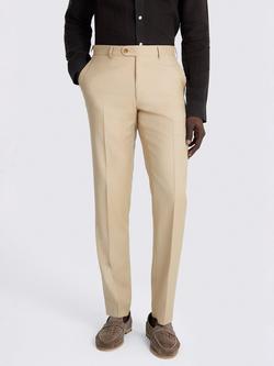 Moss Tailored Fit Italian Wool Suit Trousers, Latte