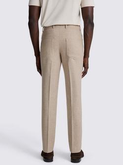 Moss Wool Five Pocket Flannel Trousers - view 2, Oatmeal