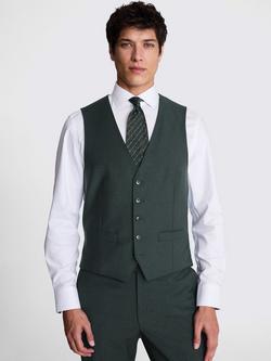 Moss Performance Wool Blend Waistcoat, Bottle Green, Bottle Green