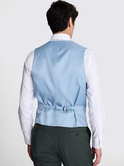 Moss Performance Wool Blend Waistcoat, Bottle Green - view 2, Bottle Green