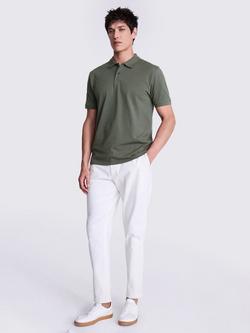 Moss Pique Short Sleeve Polo Shirt - view 2, Khaki