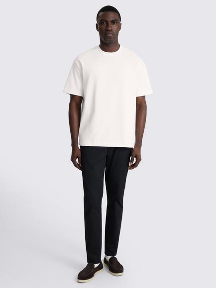 Moss Poppy Heavy Weight Cotton T-Shirt, White - view 2, White